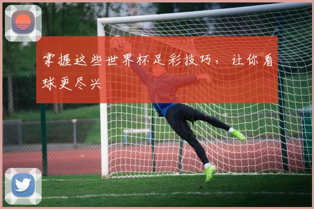 掌握这些世界杯足彩技巧，让你看球更尽兴