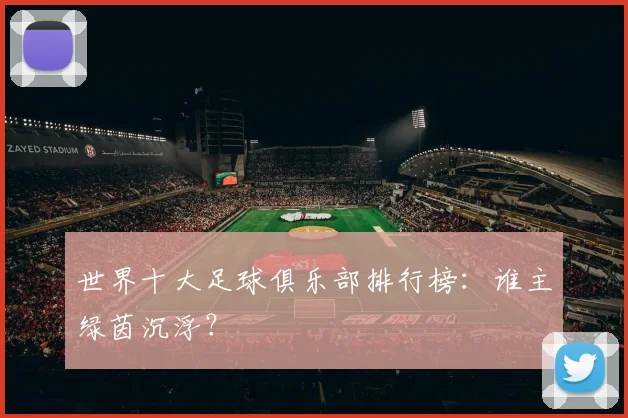 世界十大足球俱乐部排行榜：谁主绿茵沉浮？